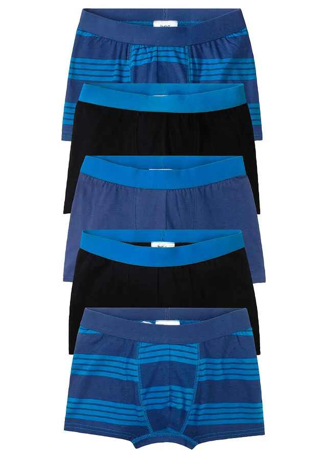 Calzoncillos bóxer (juego de 5 unidades) Azur/azul oxford/negro